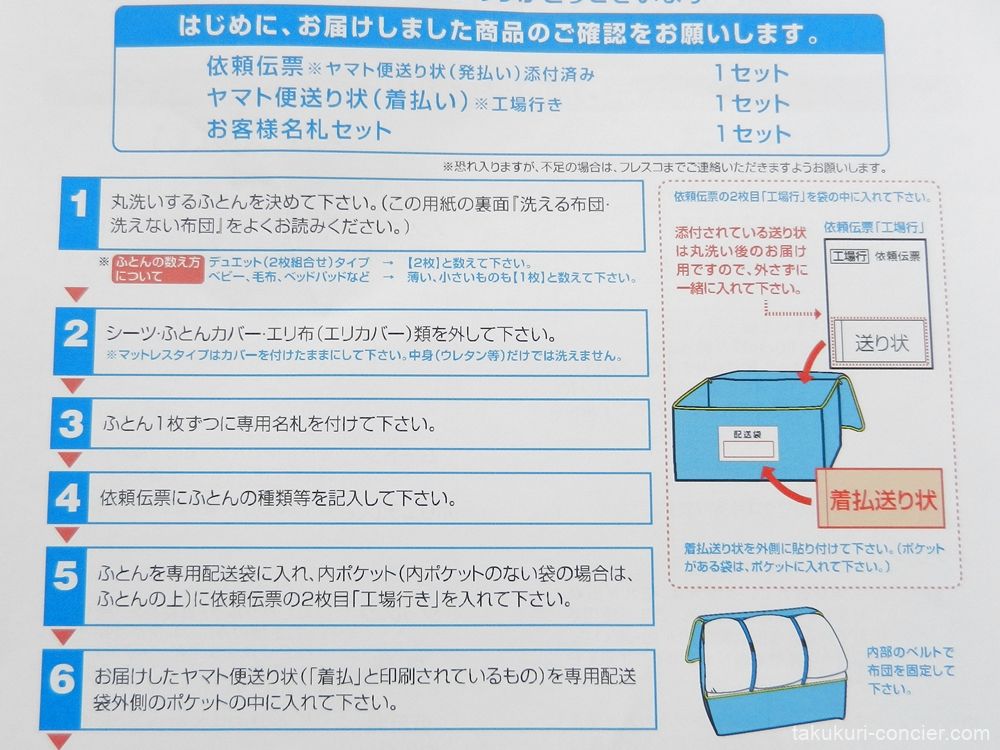 集荷依頼までの手順