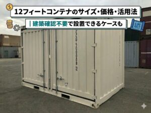 12フィートコンテナのサイズ・価格・活用法｜建築確認不要で設置できるケースも
