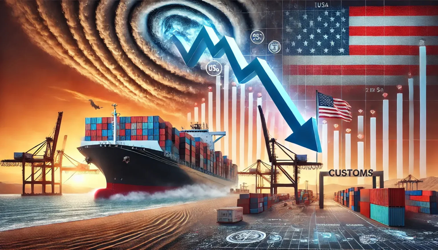 コンテナ運賃は2つの要因で徐々に下落