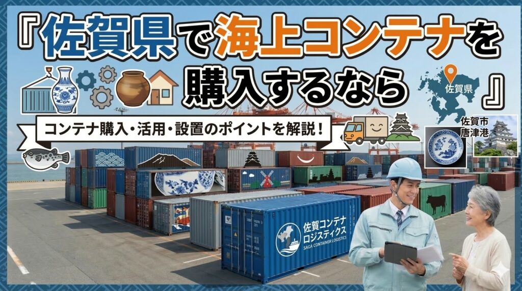 佐賀県でコンテナを購入するなら｜佐賀市・鳥栖市・白石町に複数の納品実績あり
