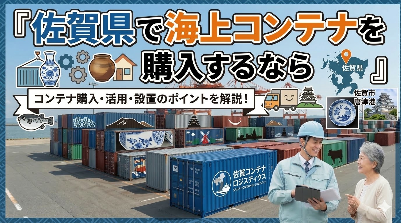 佐賀県でコンテナを購入するなら｜佐賀市・鳥栖市・白石町に複数の納品実績あり