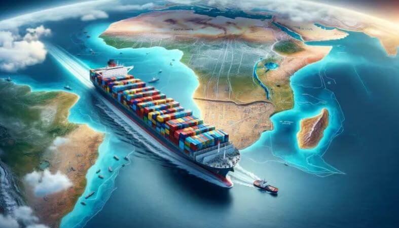 喜望峰の迂回航路で距離と日数が伸びてコンテナ船が不足