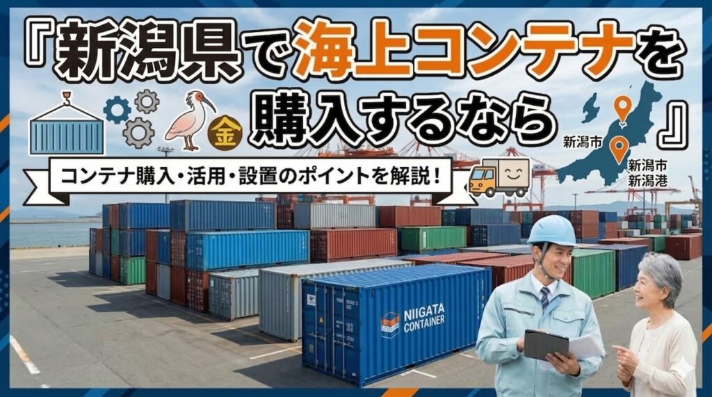 新潟県でコンテナを購入するなら｜豪雪対策・米農家の倉庫需要と配送事情