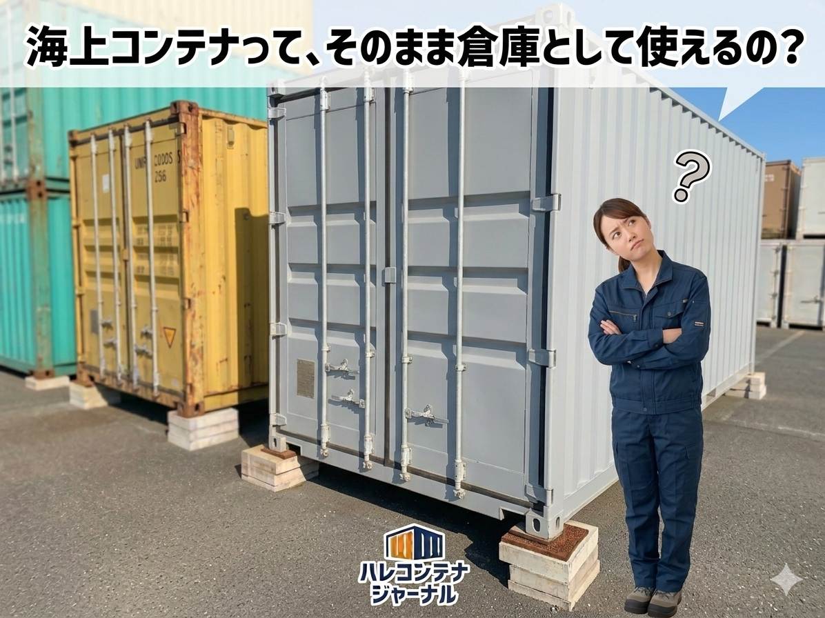 海上コンテナを倉庫として使うには？転用時の注意点と成功のコツ