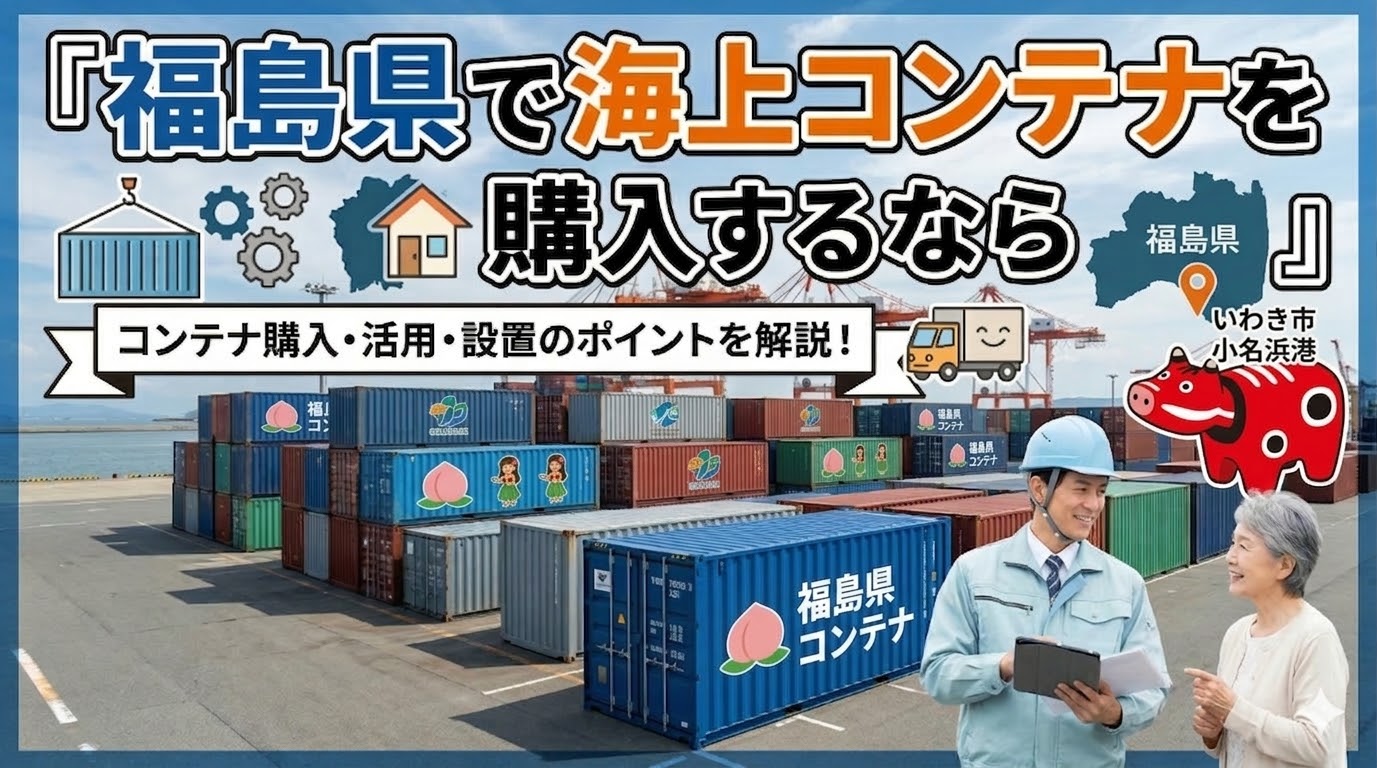 福島県でコンテナを購入するなら｜全国3位の面積を持つ農業大県×会津・中通り・浜通りで異なる気候