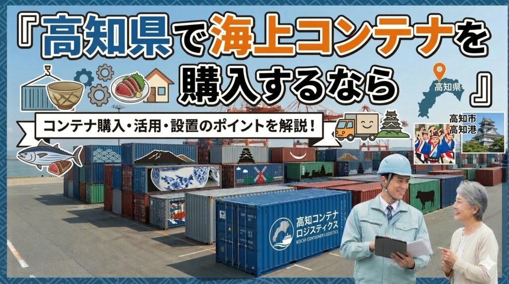 高知県でコンテナを購入するなら｜JIS規格コンテナでネイルサロンを開業した事例あり