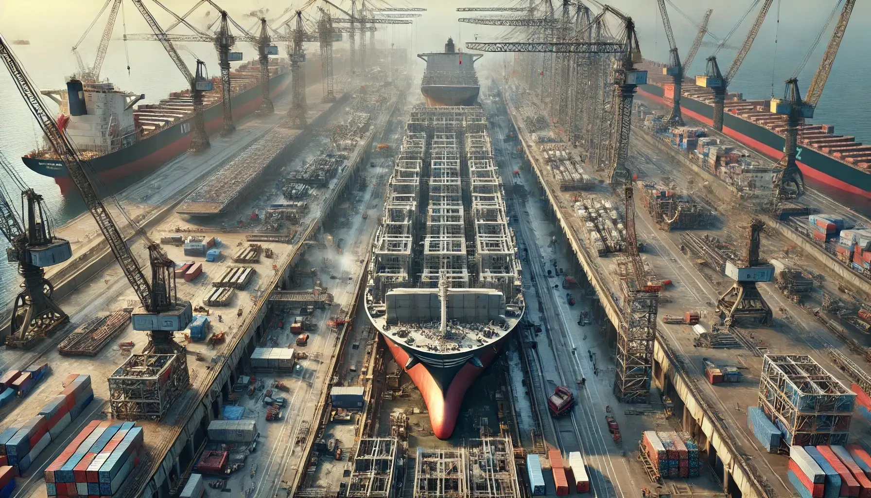 新造船の受注増加でコンテナ船余り