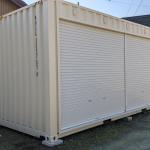 【新造】20ft フルシャッター(アイボリー)ハイキューブ