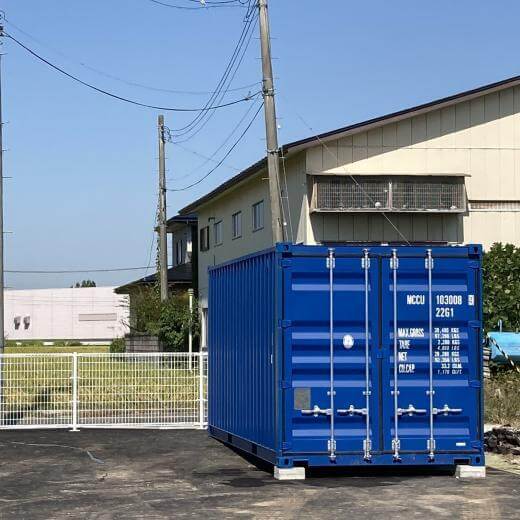 岩手県北上市 20フィート新品コンテナ 設置