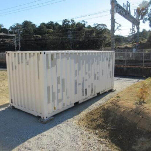 静岡県掛川市 20フィート中古コンテナ 設置