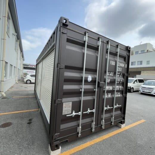 沖縄県糸満市O社様_20FT新品(ワンウェイ)ドライコンテナ(フルサイドシャッター)