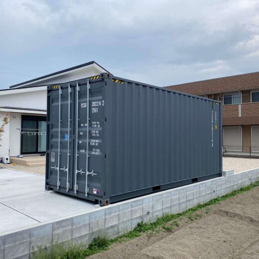 佐賀県三養基郡 20フィートハイキューブコンテナ設置（住宅・外観）